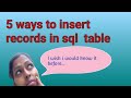 5 Ways to Insert Multiple Records in a SQL Server Table