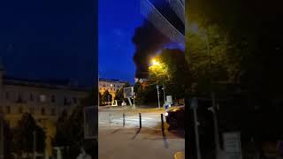 пожар в центре Днепра