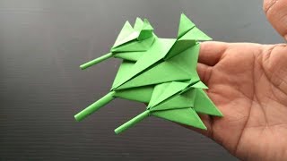 Cómo hacer un jet / avión de combate Origami