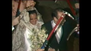 Diana Ross Marries her second husband Arne Naess Jr in Switzerland 1986