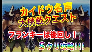 【サウスト】2020.1 カイドウ名声 [大挑戦クエスト] フランキーを後回しでSクリ！