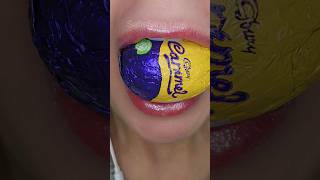 ASMR Satisfying 🍫 Cadbury Caramel Egg #happyeaster #chocolate #asmr