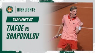 Tiafoe vs Shapovalov Round 2 Highlights | Roland-Garros 2024