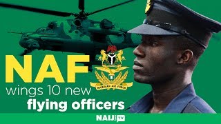 Nigerian Air Force winged 10 flying officers | Legit TV