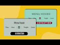 CSS Creative Menu Hover Effects | CSS Animation Examples