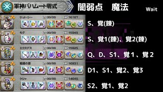 FFRK 軍神バハムート零式 闇弱点魔法　D覚以上3個　シンリュウ・ホシヒメの悲願達成