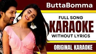 Butta Bomma - Karaoke Full Song | Without Lyrics