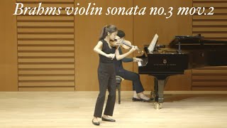 Brahms violin sonata no.3 mov.2