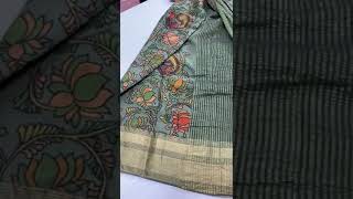 Pure crepe silksaree with beautiful Kalamkari prints ❤❤