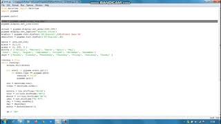 DIGITAL CLOCK EXECUTION BY PYGAME ///Python || 10 Step Only [Code Loop]