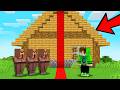 Villager SPLIT My House In HALF In Minecraft!