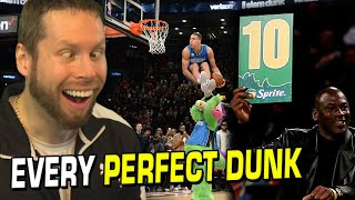 EVERY PERFECT DUNK in the NBA Dunk Contest