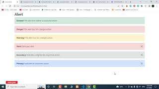 Bootstrap Alerts Class | BOOTSTRAP 5 TUTORIAL