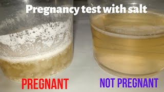 How to take a pregnancy test with salt // Pregnancy test at Home// Urine test