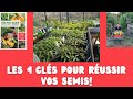 Les 4 clés pour réussir vos semis !