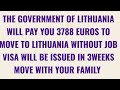 GET PAID TO RELOCATE TO LITHUANIA | NO WORK PERMIT NEEDED | NO JOB OFFER | MOVE WITH FAMILY