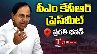 LIVE: CM KCR Press Meet Live | Pragathi Bhavan | T News Live