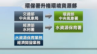 「環境資源部」將成最大部會 20180503 公視晚間新聞