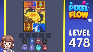 Pixel Flow Level 478 Solution Walkthrough