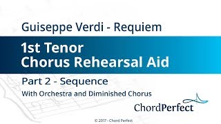 Verdi's Requiem Part 2 - Sequence - 1st Tenor Chorus Rehearsal Aid
