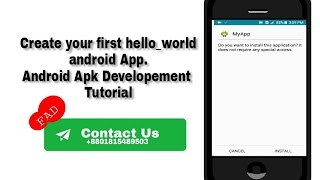 Android App Development Tutorial. Create your first apk using AIDE.