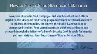 How to File for Food Stamps Oklahoma