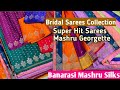 Latest Mashru Silk Sarees Banarasi Silk Stin Georgette Weaving Saree