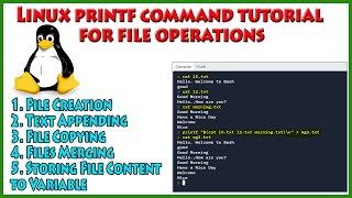 5 Tips of Printf Command In Linux | Linux Commands Tutorial | Printf Command