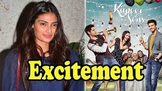 Athiya Shetty Expresses Her Excitement To Watch Kapoor & Sons