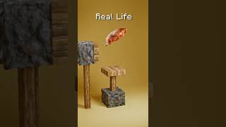 Minecraft vs Real Life 3D Simulations 🔥🔥🔥