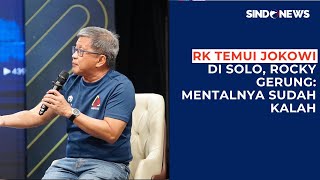 Keras!  Rocky Gerung Sebut Ridwan Kamil Sudah Kalah Secara Mental Saat Temui Jokowi di Solo