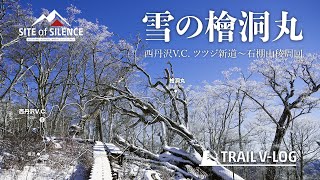 雪の檜洞丸❄️（V-LOG）西丹沢で静かな雪景色を楽しむ - 自然音だけの登山動画