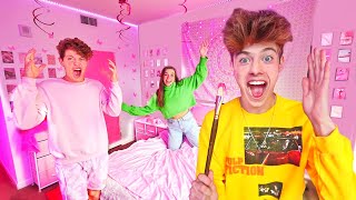 TURNING EVERYTHING IN HIS ROOM PINK!!