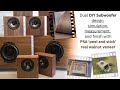 DIY Peerless Cinema Subwoofer Design, Measurements and Veneering