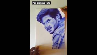 hyper realistic drawing of a men with a ball pen . #shorts #viral_video.#realistic_drawing #art #pen