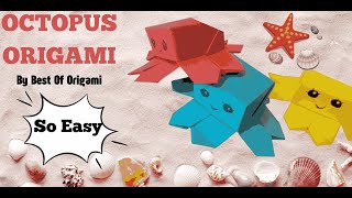 HOW TO MAKE PAPER OF OCTOPUS ? || TUTORIAL PAPER OCTOPUS || EASY PAPER || DIY CRAFT