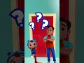 🎶 Knock Knock! Who's At The Door?🚪 | Little Angel | Learning Nursery Rhymes & Kids Songs #shorts