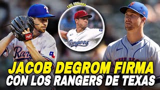 JACOB DEGROM FIRMA CON LOS RANGERS POR 185 MILLONES, TEXAS RANGERS SING DEGROM - MLB BASEBALL