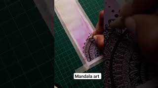 MANDALA art BOOKMARK 😍| #trendingshorts #shorts #mandala