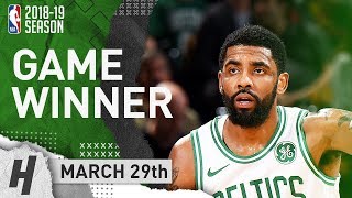 Kyrie Irving Full Highlights Celtics vs Pacers 2019.03.29 - 30 Pts, GAME-WINNER!