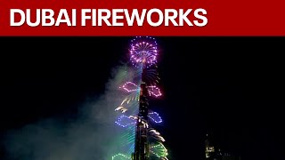New Years Eve fireworks in Dubai, UAE