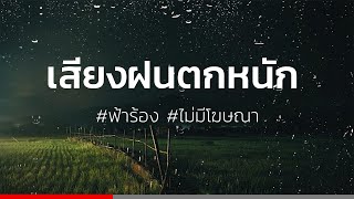 เสียงฝนตกหนักฟ้าร้อง กล่อมนอน 2 ชั่วโมงเต็ม #ไม่มีโฆษณา [ Rain Sounds For Sleep]