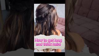 how to get long and thick hairs? 🤔 #youtubeshorts #hair #shorts