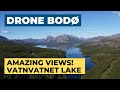 AMAZING views from BEAUTIFUL lake Vatnvatnet in Bodø - Drone June 2022 - 4K