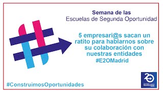 Las empresas colaboradoras de la #E2OMadrid