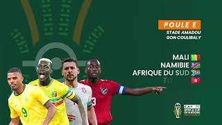 Équipes : Mali - Namibie - Afrique du Sud - Tunisie.