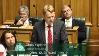 12.03.15 - Question 9: Chris Hipkins to the Minister of Education