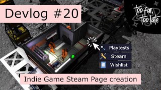 I created my Steam page - Devlog #20