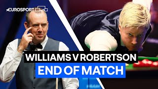 Neil Robertson Edges Mark Williams in an Epic Semi-Final! | End of Match | Eurosport Snooker