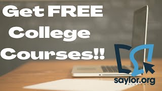 FREE ACE Accredited College Courses with Saylor Academy